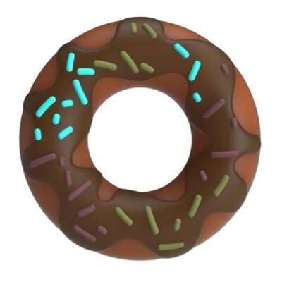 82848 PRETTY LOVE - SUPER DONUT PENIS RING BROWN