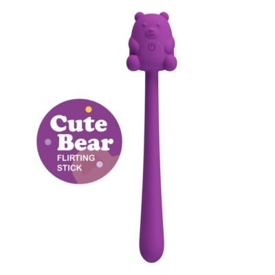 82824 PRETTY LOVE - CUTE BEAR FLIRTING STICK RECHARGEABLE VIBRATOR