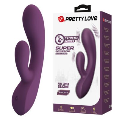 82134 PRETTY LOVE - ROSOLYN RECHARGEABLE RABBIT VIBRATOR 10 FUNCTIONS