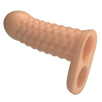 83917 PRETTY LOVE - WOLFRAM PENIS EXTENSION SLEEVE 11.5 CM Ø 3.8 CM NATURAL