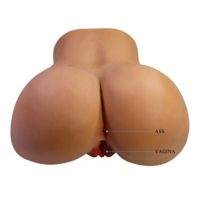 84763 CRAZY BULL - REALISTIC FEMALE TORSO MASTURBATOR DUAL ENTRY WITH VIBRATION AND SUCTION NATURAL COLOR