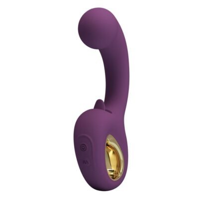 84238 PRETTY LOVE - BRYNNLEE RECHARGEABLE VIBRATOR WITH ORAL STIMULATOR 10 VIBRATIONS & 5 LICKING FUNCTIONS PURPLE