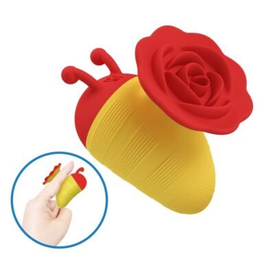 84246 PRETTY LOVE - LITTLE BEE RECHARGEABLE CLITORAL STIMULATOR 7 MODES RED/YELLOW
