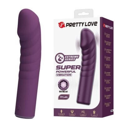 84000 PRETTY LOVE - RYLAND RECHARGEABLE VIBRATOR 10 FUNCTIONS PURPLE