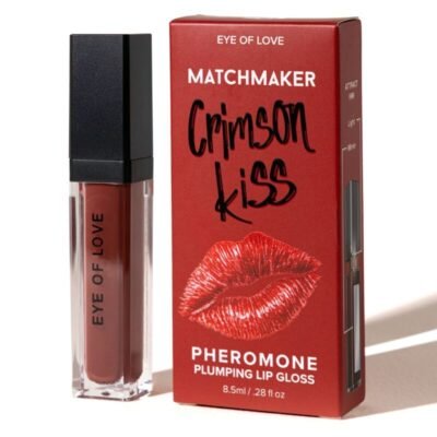 84041 EYE OF LOVE - MATCHMAKER CRIMSON KISS RED LIP GLOSS VOLUMIZING EFFECT WITH PHEROMONES 8.5 ML