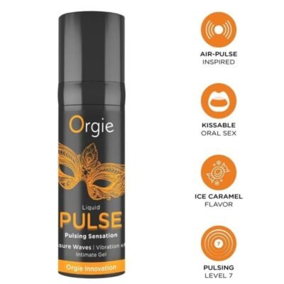 85925 ORGIE - PULSE KISSABLE PULSING SENSATION INTIMATE GEL 15 ML