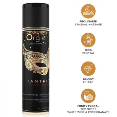 85871 ORGIE - TANTRIC DIVINE NECTAR SENSUAL MASSAGE VEGETAL OIL 200 ML