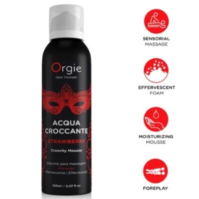 ORGIE - ACQUA CROCCANTE STRAWBERRY CRUNCHY MASSAGE MOUSSE 150 ML