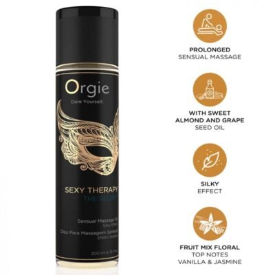 85873 ORGIE - SEXY THERAPY THE SECRET SENSUAL MASSAGE OIL 200 ML