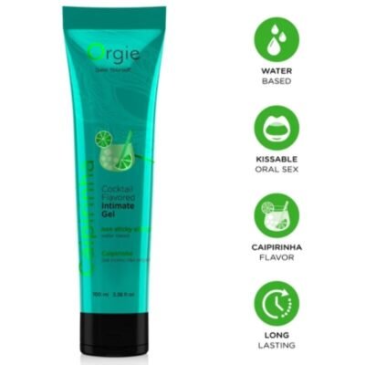 85814 ORGIE - LUBE TUBE COCKTAIL CAIPIRINHA KISSABLE WATER-BASED INTIMATE GEL 100 ML