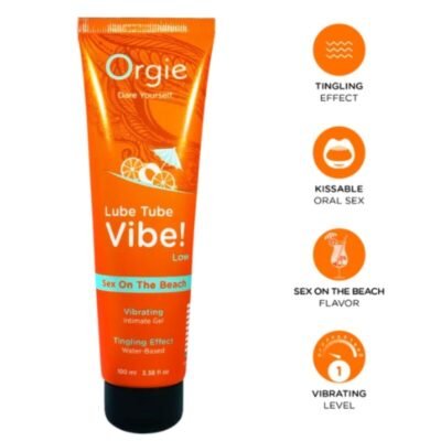 85812 ORGIE - LUBE TUBE VIBE! SEX ON THE BEACH KISSABLE INTIMATE GEL LOW TINGLING 100 ML