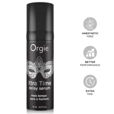 85610 ORGIE - XTRA TIME SILICONE DELAY SERUM ANESTHETIC FREE 15 ML
