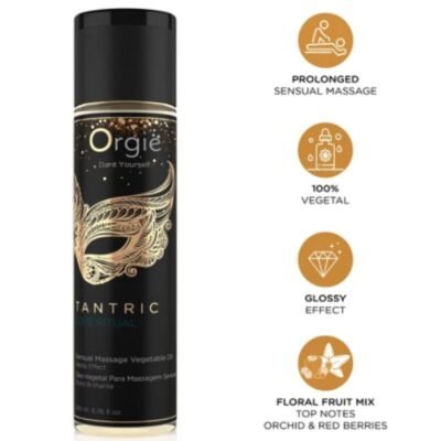 85870 ORGIE - TANTRIC LOVE RITUAL SENSUAL MASSAGE VEGETAL OIL 200 ML