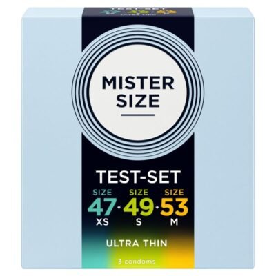MISTER SIZE - PACK SAMPLE CONDOM SIZE 47-49-53 MM (3 UNITS)