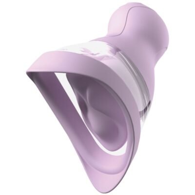 86219 FANTASY FOR HER - VELOURA TOUCH PLEASURE PUMP INTIMATE PUMP WITH SUCTION AND VIBRATION PURPLE