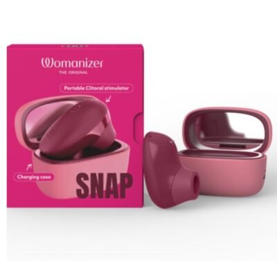 WOMANIZER - SNAP SUCTION CLITORAL STIMULATOR 6 INTENSITY LEVELS CRUSHED BERRY
